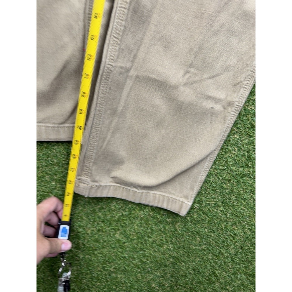 Carhartt Carpenter Pants Mens 38x30 Relaxed Fit Khaki Workwear Tan 102291-253 - Picture 7 of 12